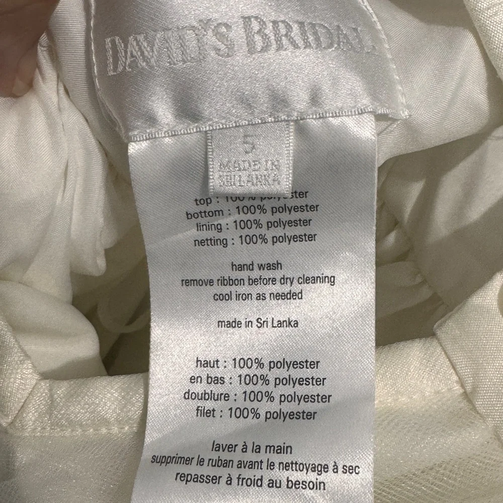 David’s Bridal size 5 ivory dress NWT - Picture 5 of 7